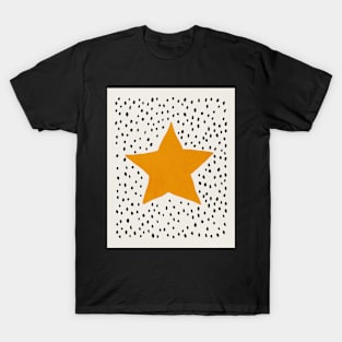 Star, Abstract, Mid century modern wall art T-Shirt